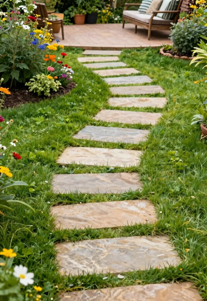 14 Backyard Patio Ideas for Comfortable Everyday Outdoor Living 37 14 Backyard Patio Ideas for Comfortable Everyday Outdoor Living 7. Natural Stone Paths 0