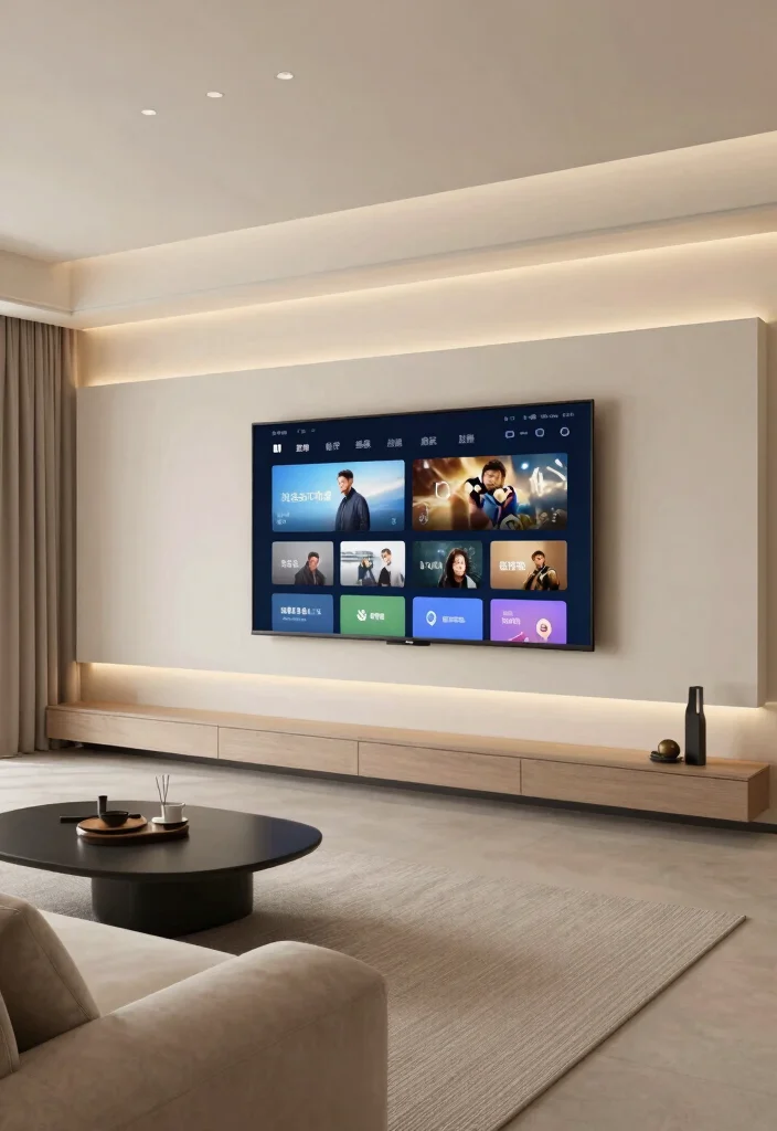 14 Basement TV Wall Ideas for Home Entertainment 30 14 Basement TV Wall Ideas for Home Entertainment 10. Smart TV Technology 0