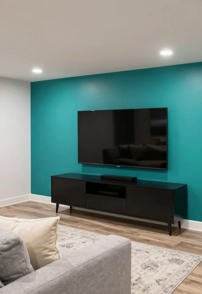 14 Basement TV Wall Ideas for Home Entertainment 3 14 Basement TV Wall Ideas for Home Entertainment 3. Bold Accent Walls 0