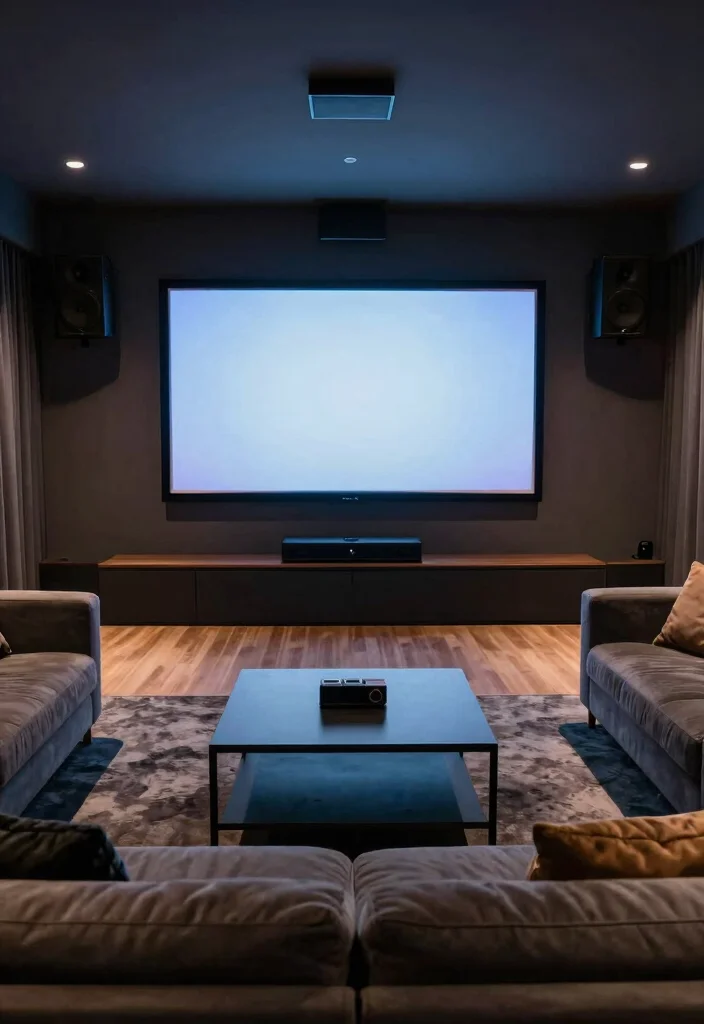 14 Basement TV Wall Ideas for Home Entertainment 15 14 Basement TV Wall Ideas for Home Entertainment 5. Integrated Sound Systems 0