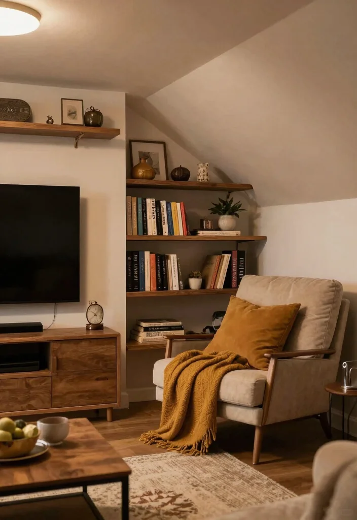 14 Basement TV Wall Ideas for Home Entertainment 16 14 Basement TV Wall Ideas for Home Entertainment 6. Cozy Reading Nook 0