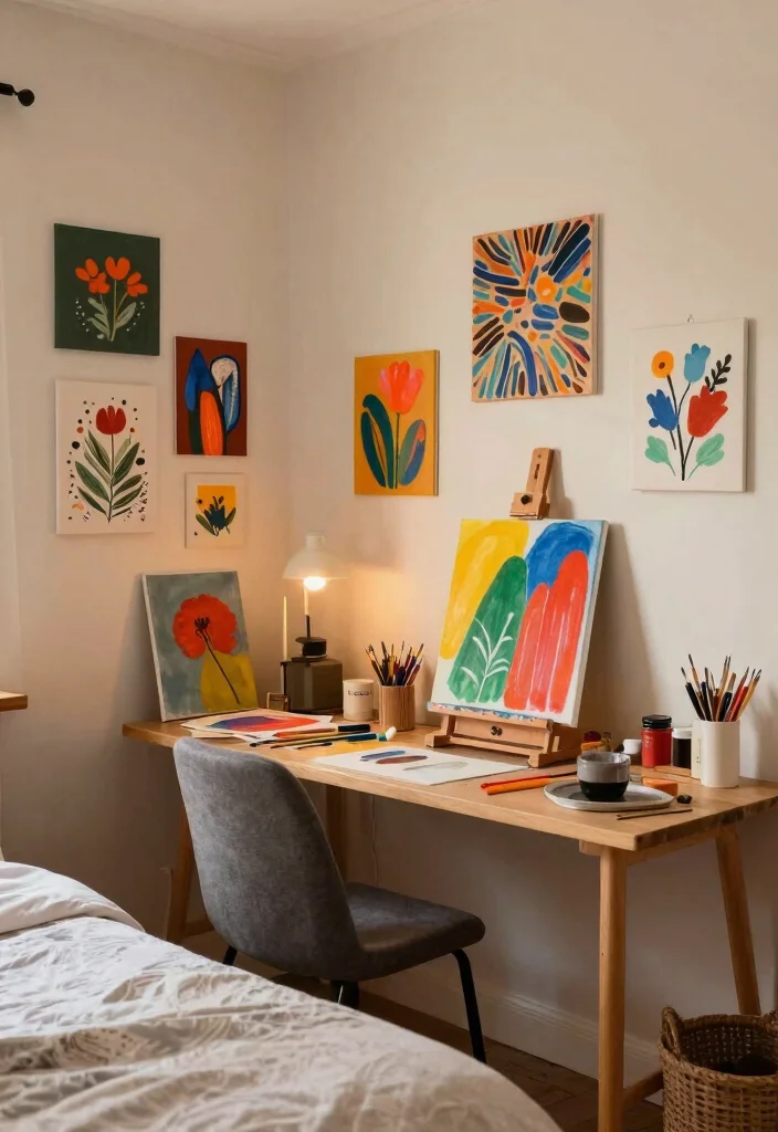 14 Bohemian Wall Decor Ideas for Bedroom Styling 63 14 Bohemian Wall Decor Ideas for Bedroom Styling 13. DIY Wall Art Projects 0