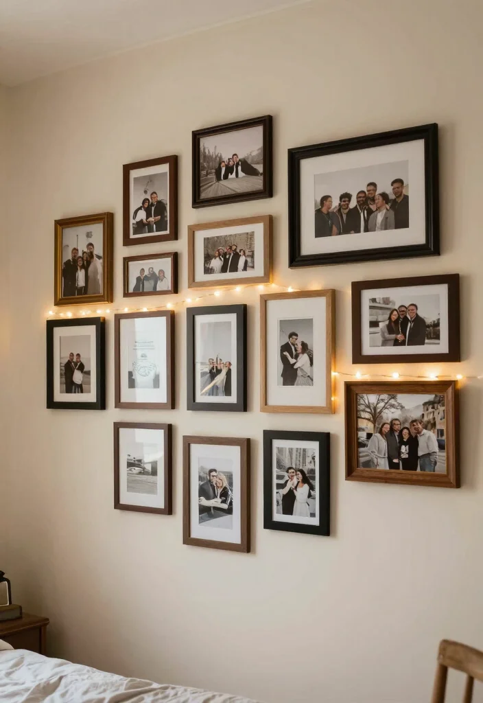 14 Bohemian Wall Decor Ideas for Bedroom Styling 38 14 Bohemian Wall Decor Ideas for Bedroom Styling 8. Personalized Photo Display 0