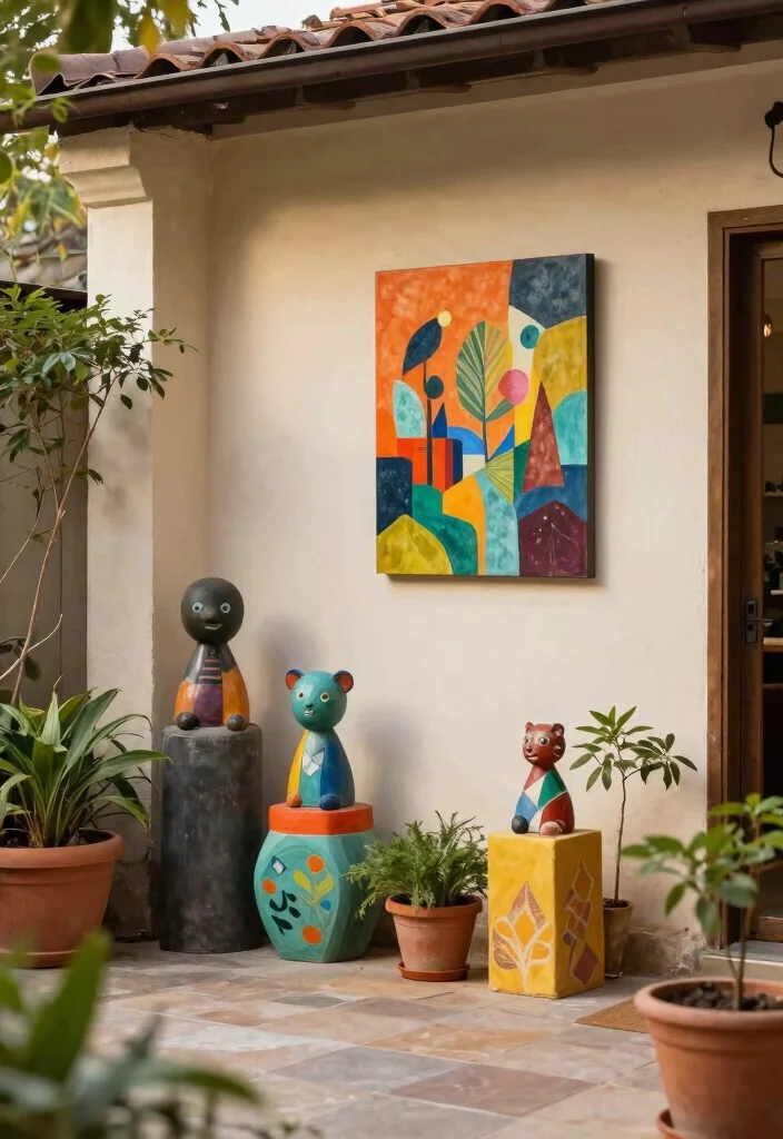 14 Cozy Backyard Ideas to Create a Relaxing Outdoor Living Space 10. Artful Decor Touches 0