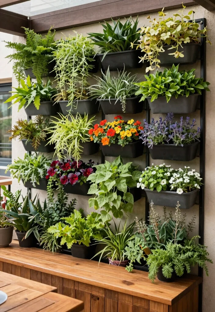 14 Cozy Backyard Ideas to Create a Relaxing Outdoor Living Space 5. Vertical Gardens 0