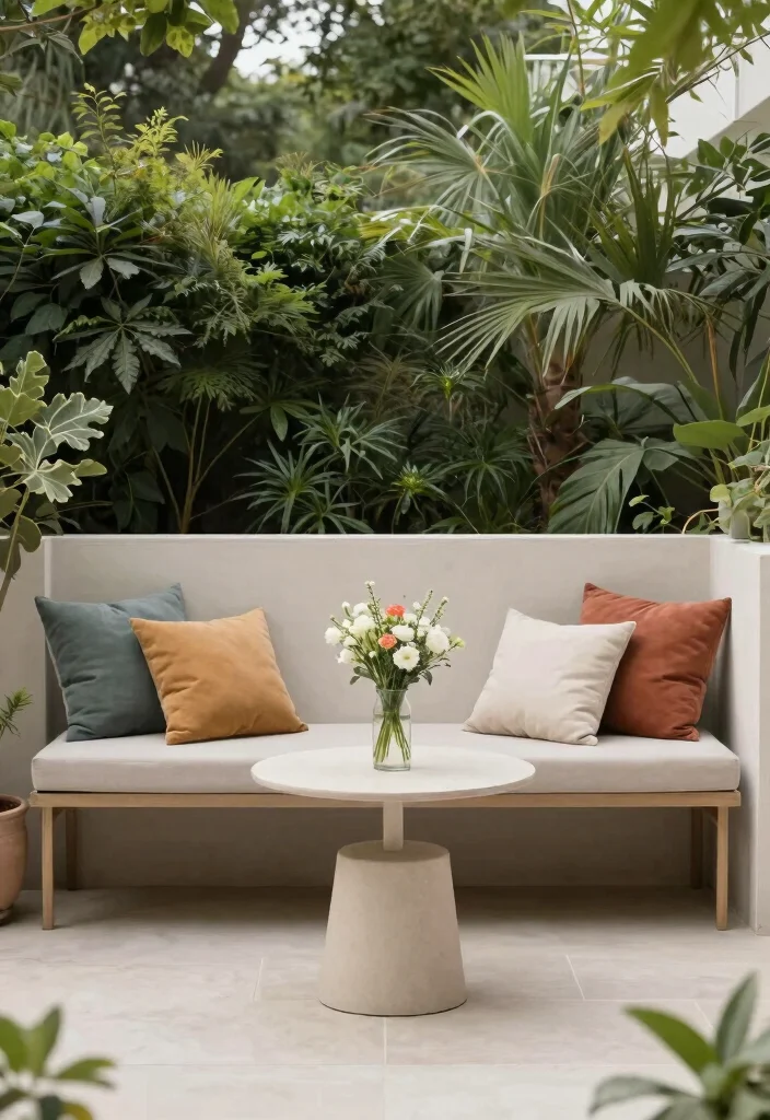 14 Cozy Backyard Ideas to Create a Relaxing Outdoor Living Space 8. Minimalist Furniture 0