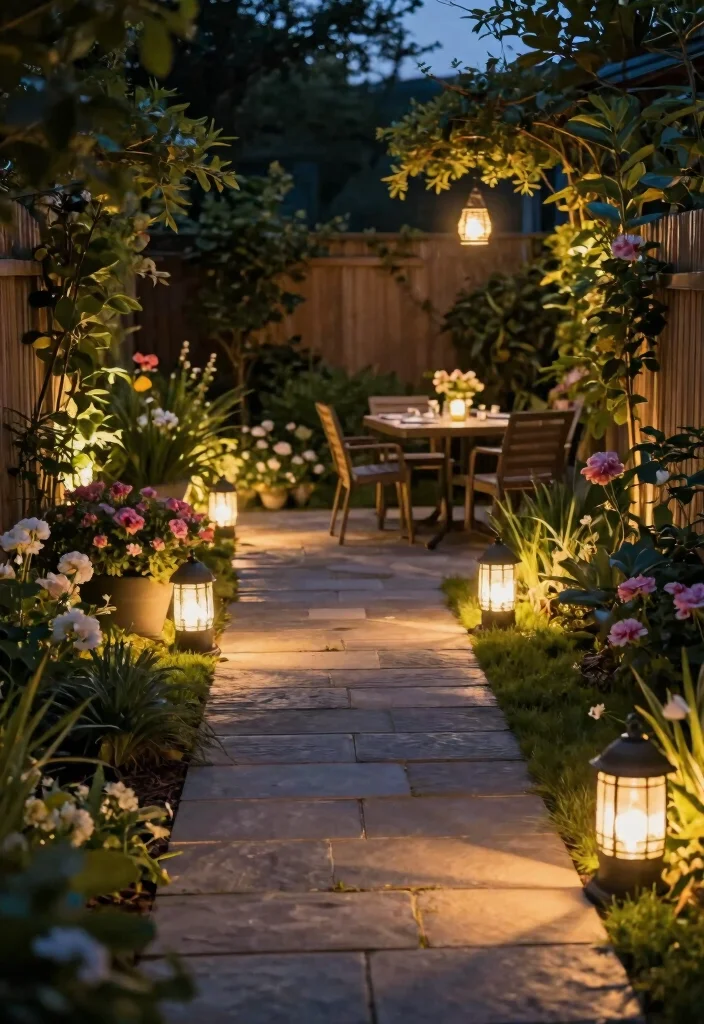 14 Cozy Backyard Ideas to Create a Relaxing Outdoor Living Space 9. Garden Lighting 0