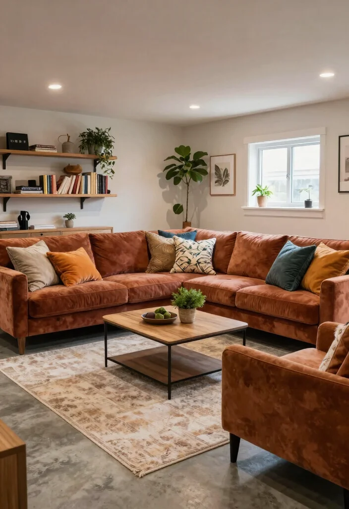 14 Cozy Basement Ideas for Warm and Inviting Spaces 2. Comfortable Furniture Choices 0