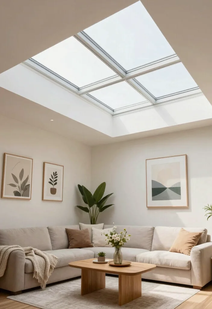 14 Inexpensive Basement Ceiling Ideas That Look Updated 12. Skylights for Natural Light 0