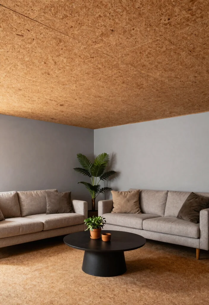 14 Inexpensive Basement Ceiling Ideas That Look Updated 4. Cork Tiles for Sound Absorption 0