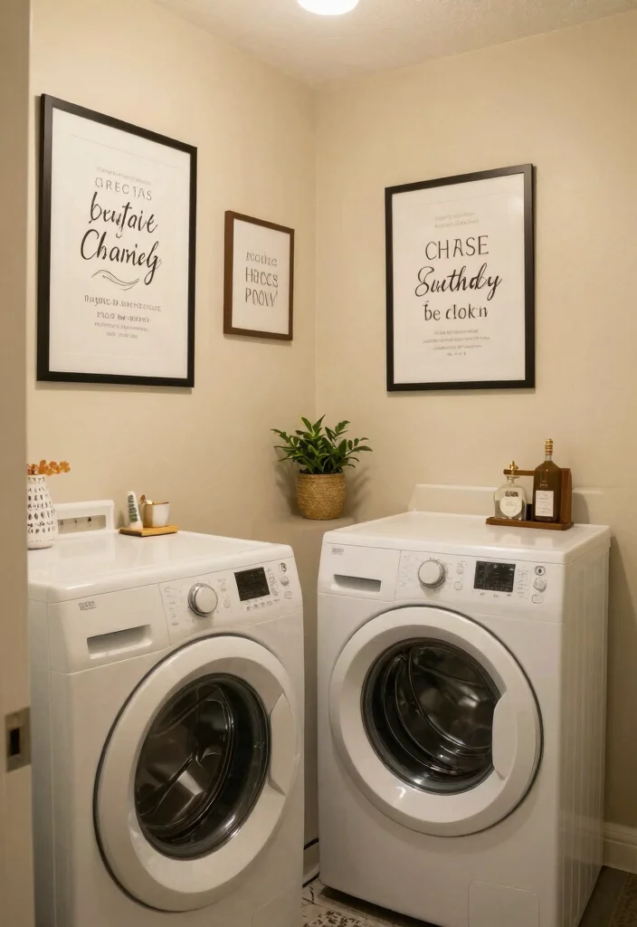 14 Laundry Room Organization Ideas for Small Spaces 54 14 Laundry Room Organization Ideas for Small Spaces 14. Incorporate Personal Touches 0