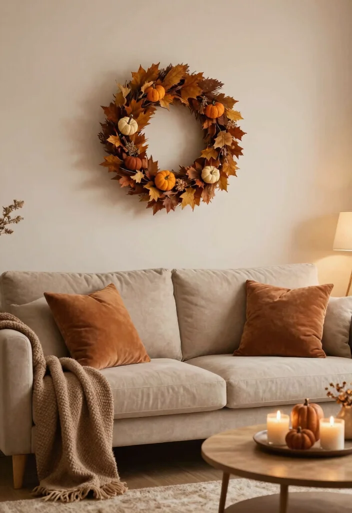 14 Living Room Wall Decor Ideas Above the Couch 40 14 Living Room Wall Decor Ideas Above the Couch 10. Seasonal Decor 0