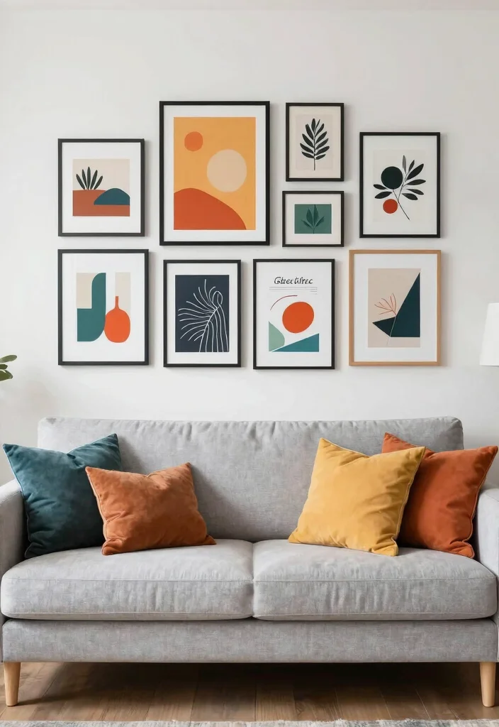 14 Living Room Wall Decor Ideas Above the Couch 51 14 Living Room Wall Decor Ideas Above the Couch 11. Artistic Prints and Posters 0