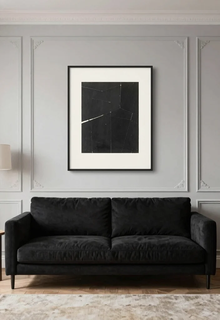 14 Living Room Wall Decor Ideas Above the Couch 53 14 Living Room Wall Decor Ideas Above the Couch 13. Wall Molding or Frames 0