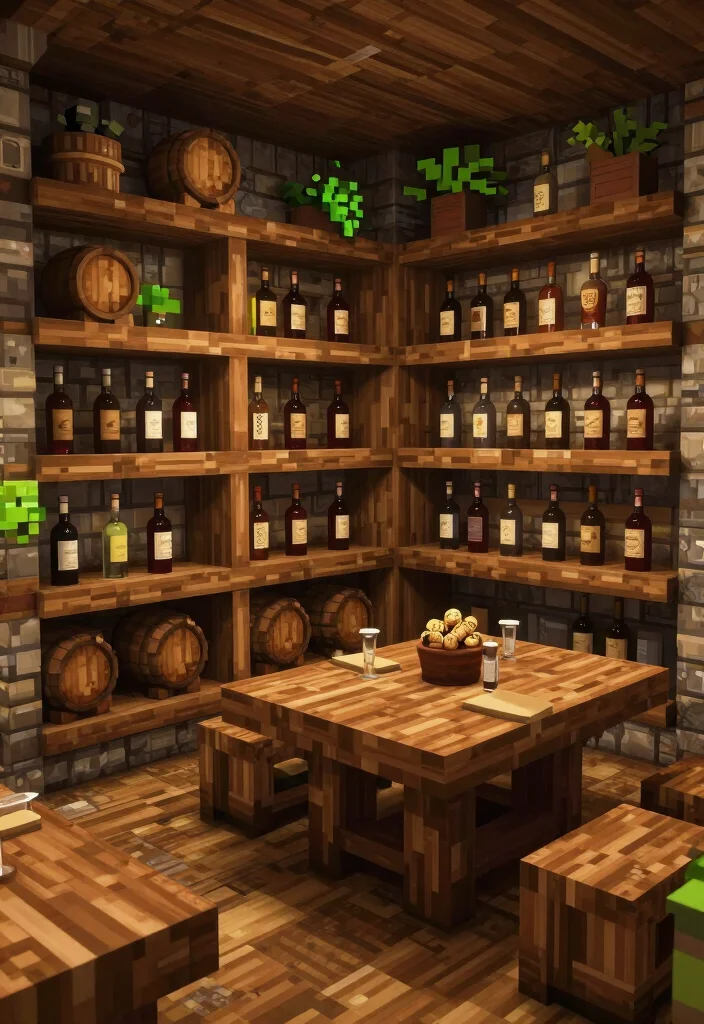 14 Minecraft Basement Ideas for Creative Underground Builds 61 14 Minecraft Basement Ideas for Creative Underground Builds 11. Rustic Wine Cellar 0