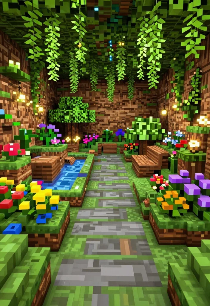 14 Minecraft Basement Ideas for Creative Underground Builds 62 14 Minecraft Basement Ideas for Creative Underground Builds 12. Secret Garden 0