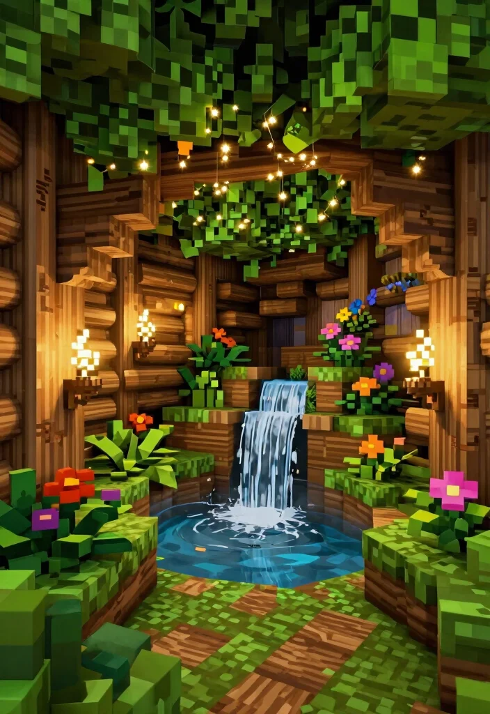 14 Minecraft Basement Ideas for Creative Underground Builds 13 14 Minecraft Basement Ideas for Creative Underground Builds 3. Enchanted Forest Hideaway 0