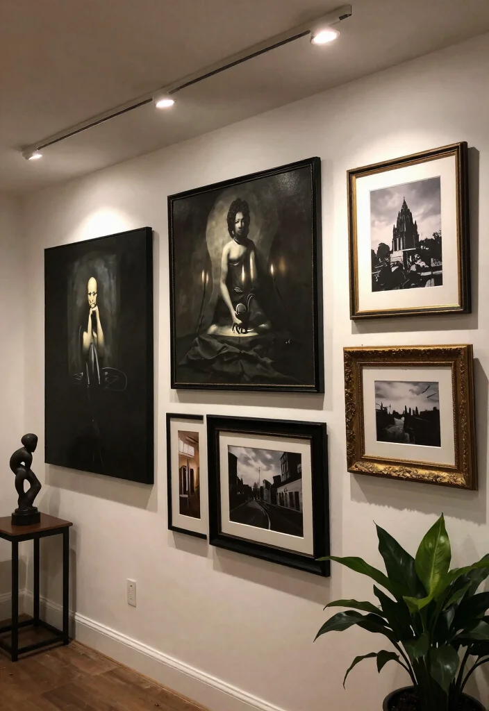 14 Moody Basement Ideas with Dark Cozy Atmosphere 37 14 Moody Basement Ideas with Dark Cozy Atmosphere 6. Artistic Elements 0