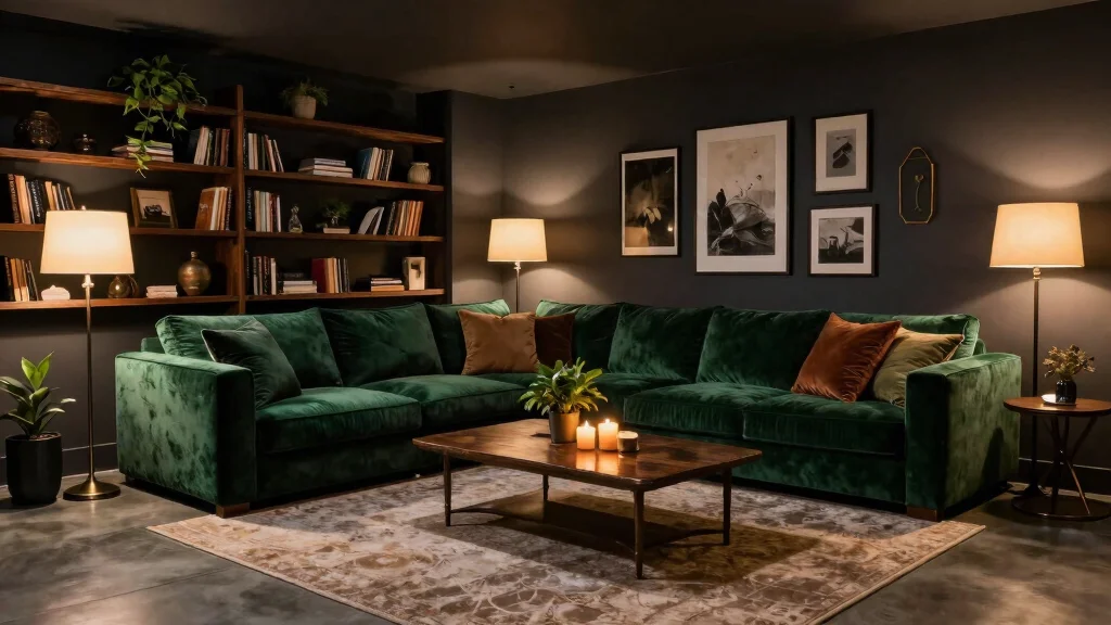 14 Moody Basement Ideas with Dark Cozy Atmosphere