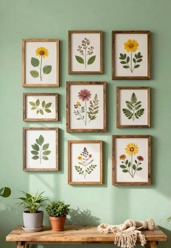 14 Room Wall Decor Ideas for Any Space 1. Botanical Wall Art 0