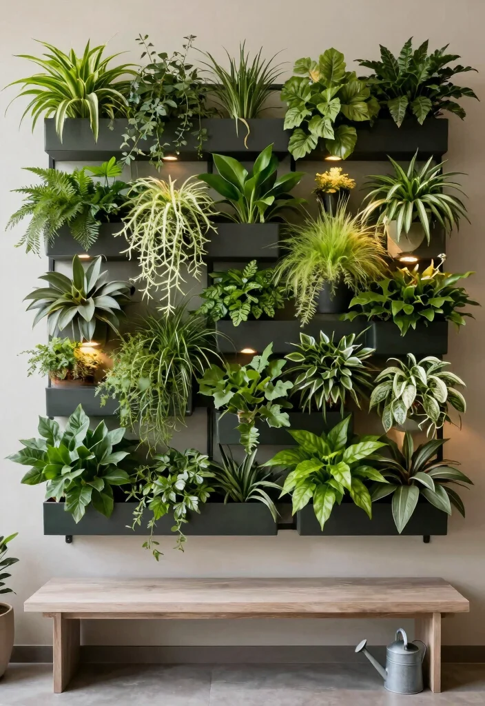 14 Room Wall Decor Ideas for Any Space 5. Living Plant Wall 0