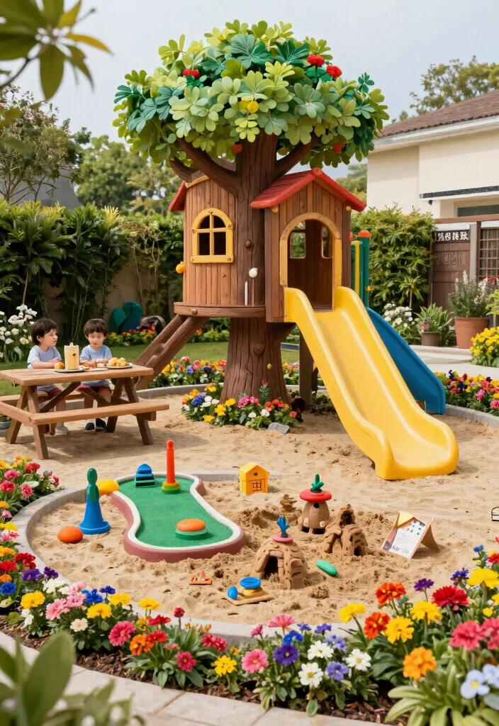 14 Sims 4 Backyard Ideas for Creative Outdoor Builds 10. Playful Kids Area 0