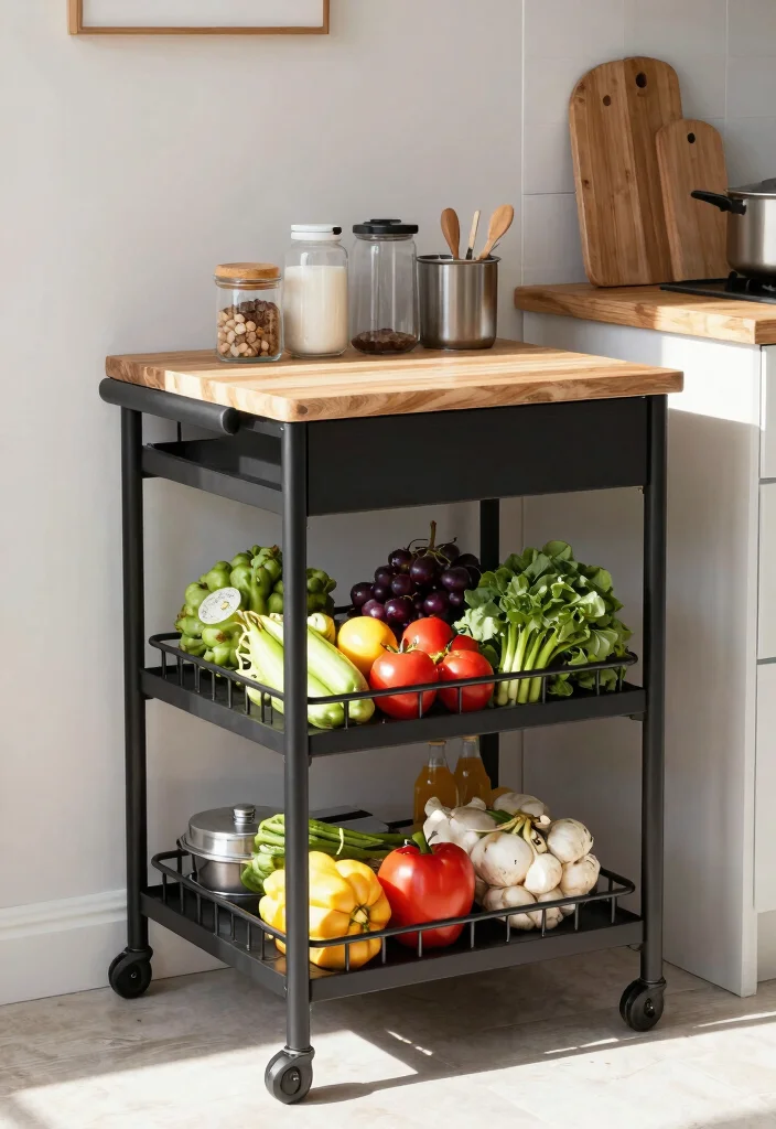 14 Small Kitchen Organization Ideas That Actually Work 52 14 Small Kitchen Organization Ideas That Actually Work 12. Kitchen Carts 0