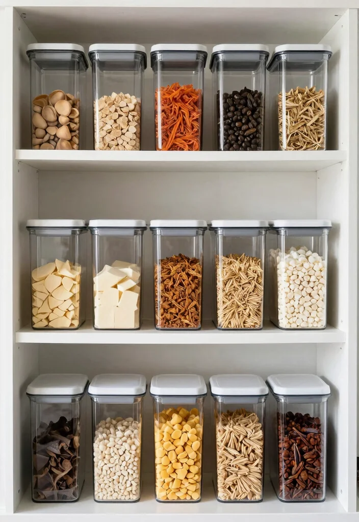 14 Small Kitchen Organization Ideas That Actually Work 28 14 Small Kitchen Organization Ideas That Actually Work 8. Clear Container Storage 0