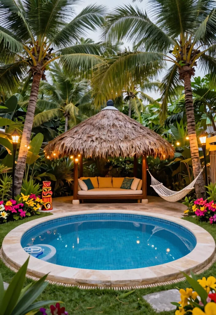 14 Swim Spa Backyard Ideas for Fitness and Relaxation Combined 14 14 Swim Spa Backyard Ideas for Fitness and Relaxation Combined 4. Tropical Paradise 0