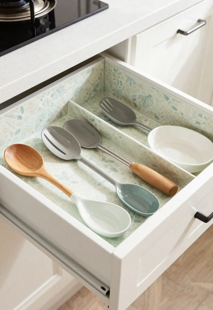 14 Utensil Organization Ideas for Kitchen Drawers 13. Sustainable Drawer Liners 0