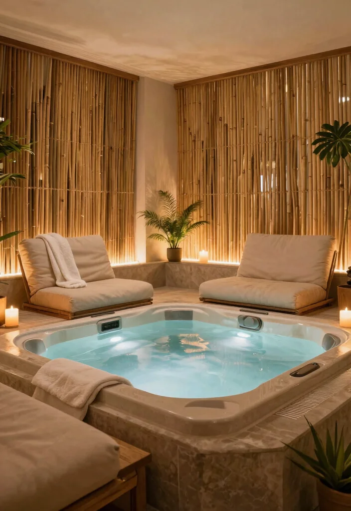 15 Backyard Hot Tub Ideas for a Private Spa Style Escape 5. Spa Like Ambiance 0