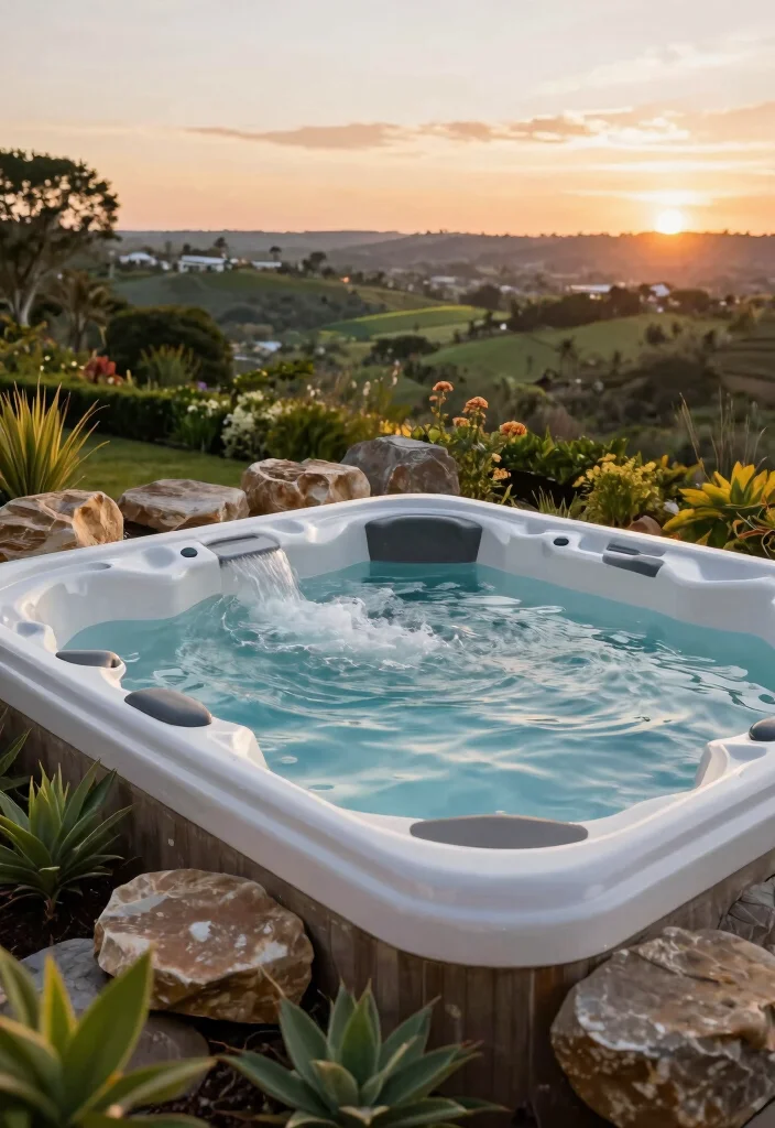 15 Backyard Hot Tub Ideas for a Private Spa Style Escape 7. Infinity Edge Touch 0
