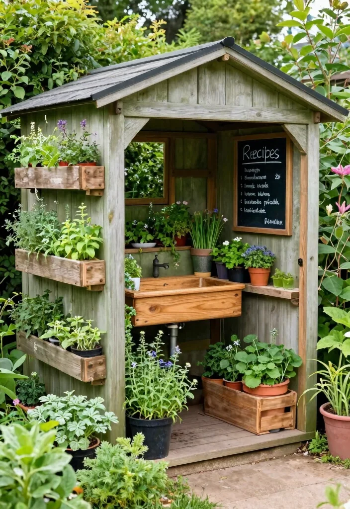 15 Backyard Shed Ideas for Storage and Outdoor Style 4. Herb Garden Shed 0