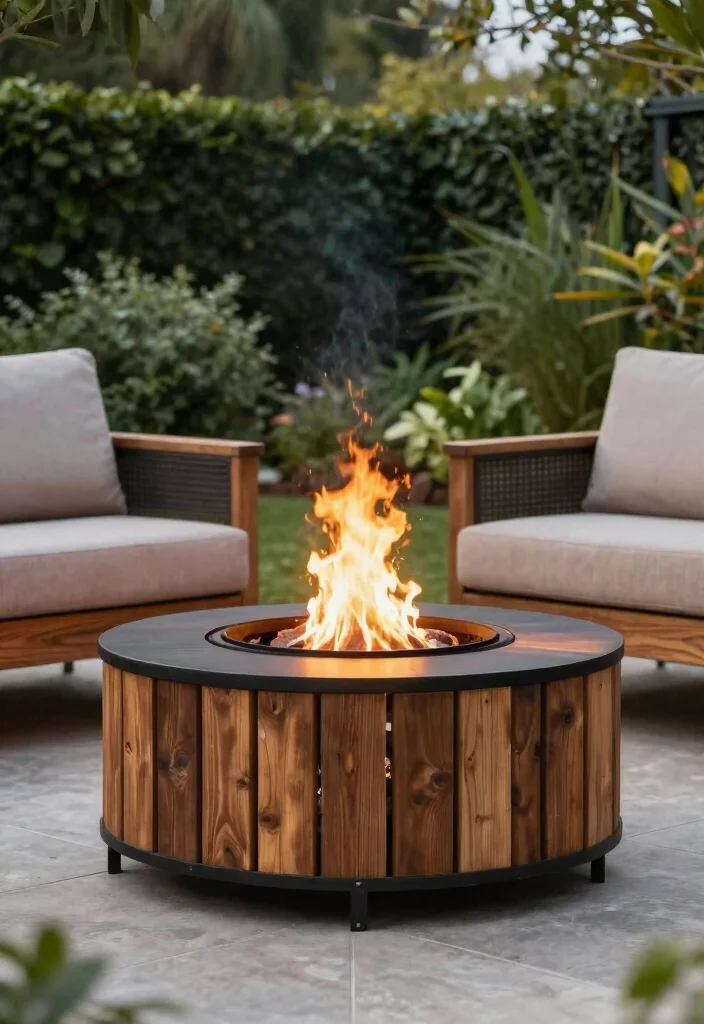 15 Budget Friendly Backyard Fire Pit Ideas That Feel Inviting 41 15 Budget Friendly Backyard Fire Pit Ideas That Feel Inviting 11. Elevated Fire Pit 0