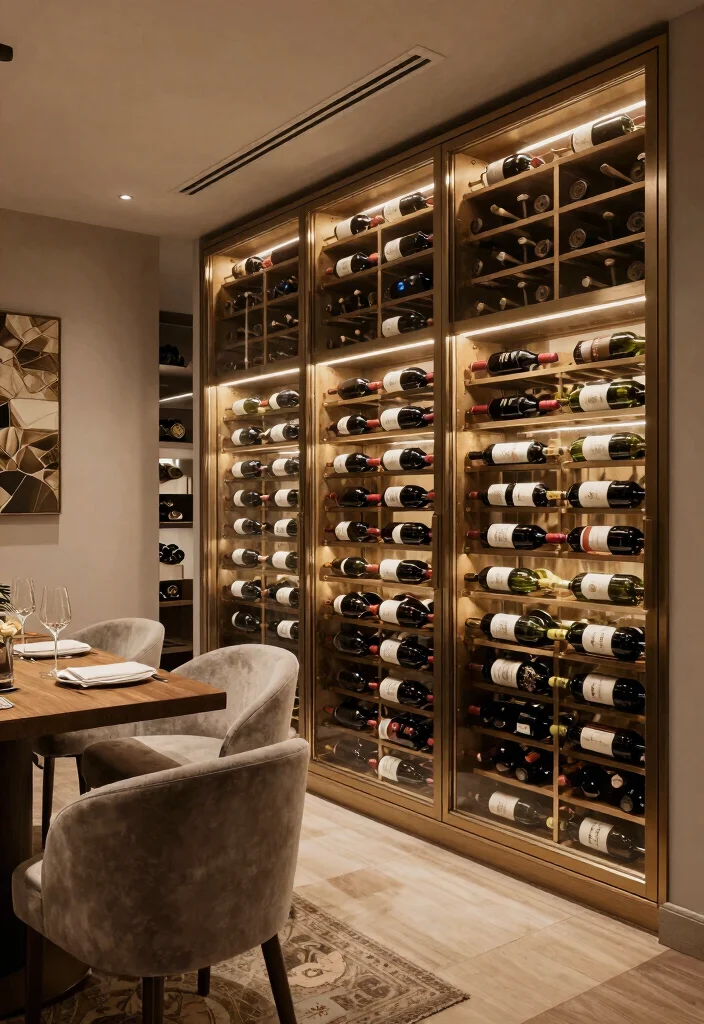 16 Basement Ideas to Turn Unused Space into Functional Living 12. Elegant Wine Cellar 0