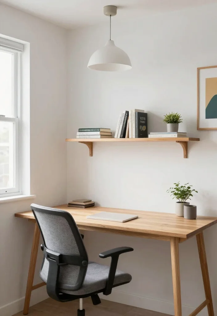 16 Basement Layout Floor Plan Ideas for Smart Design 1. Minimalist Home Office 0