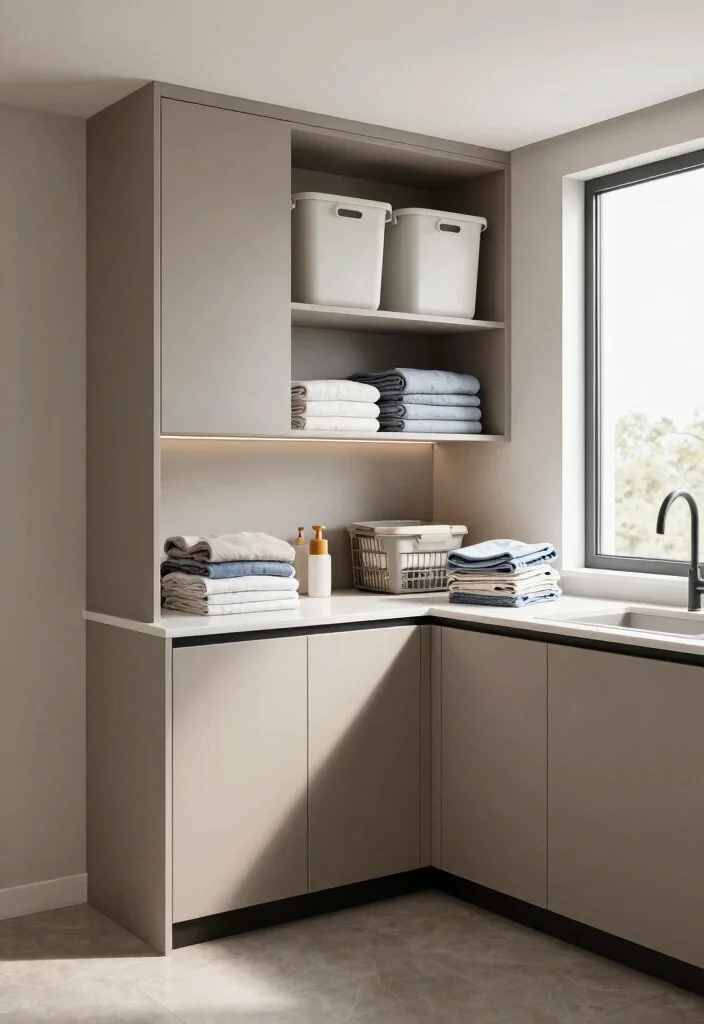 16 Basement Layout Floor Plan Ideas for Smart Design 16. Modern Utility Room 0