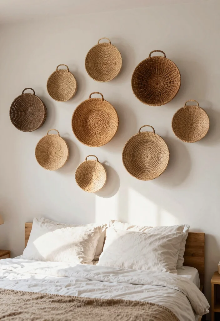 16 Bedroom Wall Decor Design Ideas for Modern Homes 65 16 Bedroom Wall Decor Design Ideas for Modern Homes 15. Colorful Woven Wall Baskets 0