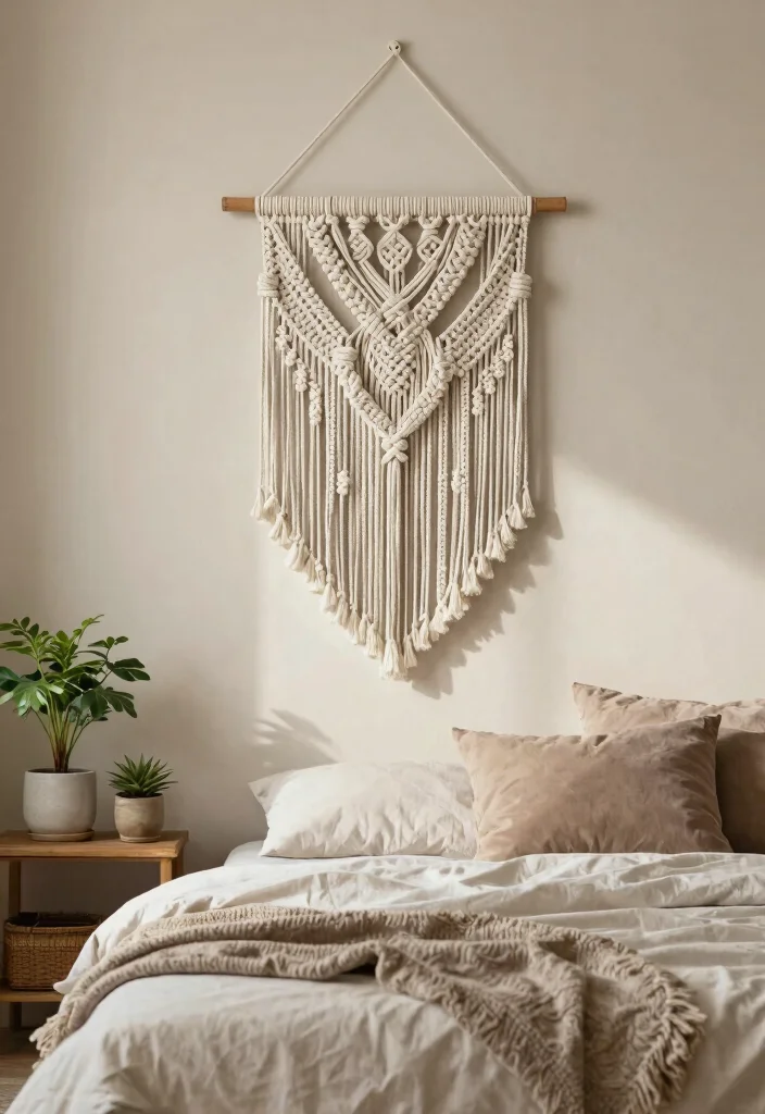 16 Bedroom Wall Decor Design Ideas for Modern Homes 12 16 Bedroom Wall Decor Design Ideas for Modern Homes 2. Macram Wall Hangings 0