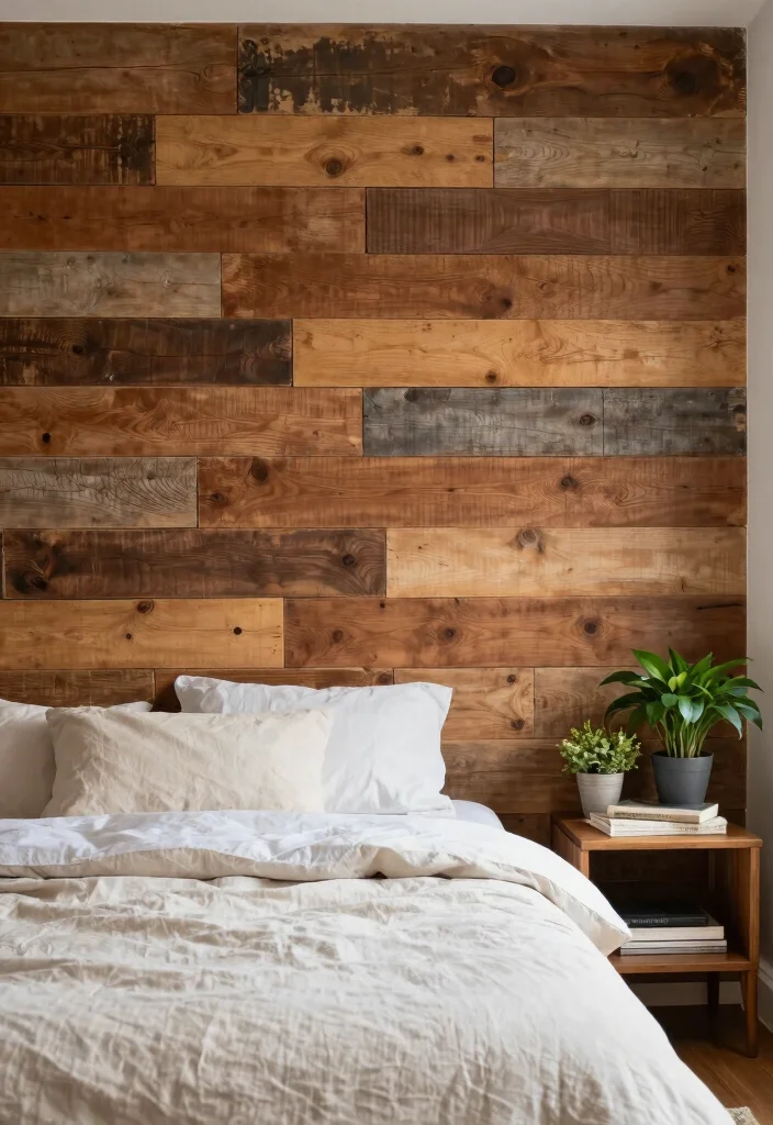 16 Bedroom Wall Decor Design Ideas for Modern Homes 23 16 Bedroom Wall Decor Design Ideas for Modern Homes 3. Recycled Wood Panels 0