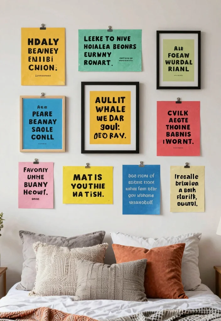 16 Bedroom Wall Decor Design Ideas for Modern Homes 49 16 Bedroom Wall Decor Design Ideas for Modern Homes 9. Inspirational Quotes on Recycled Paper 0