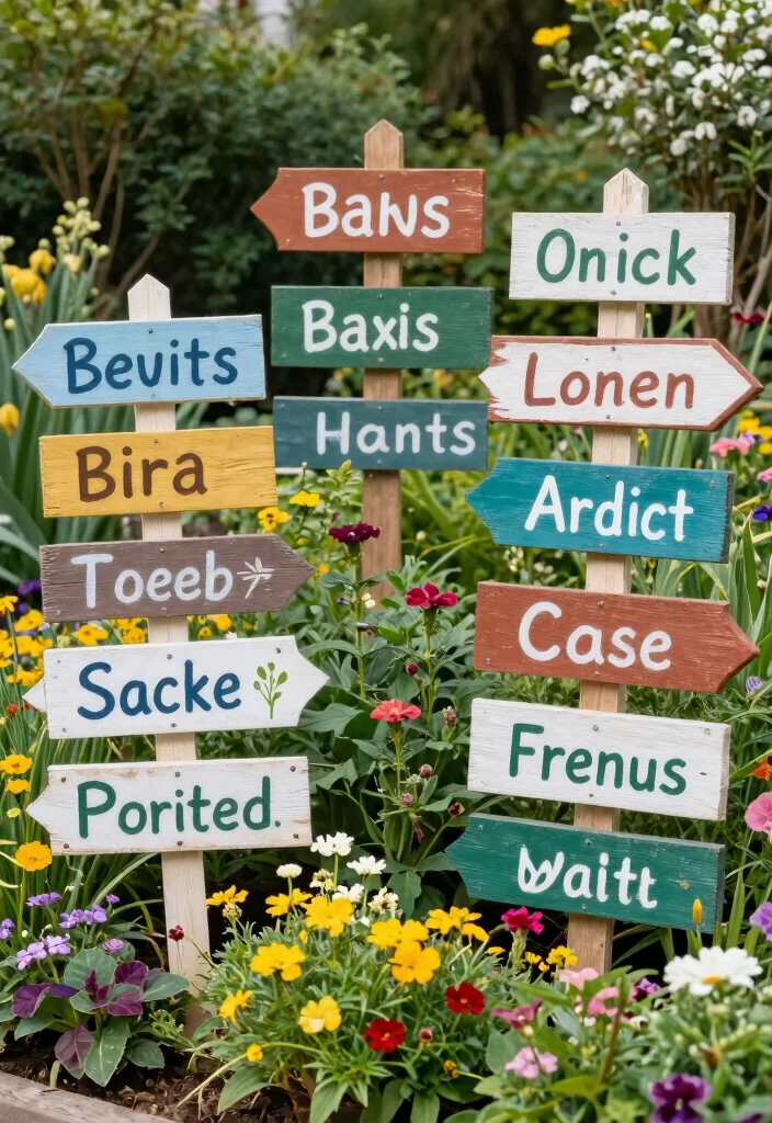 16 DIY Backyard Ideas on a Budget That Still Look Impressive 66 16 DIY Backyard Ideas on a Budget That Still Look Impressive 16. Garden Signs for Personal Touch 0