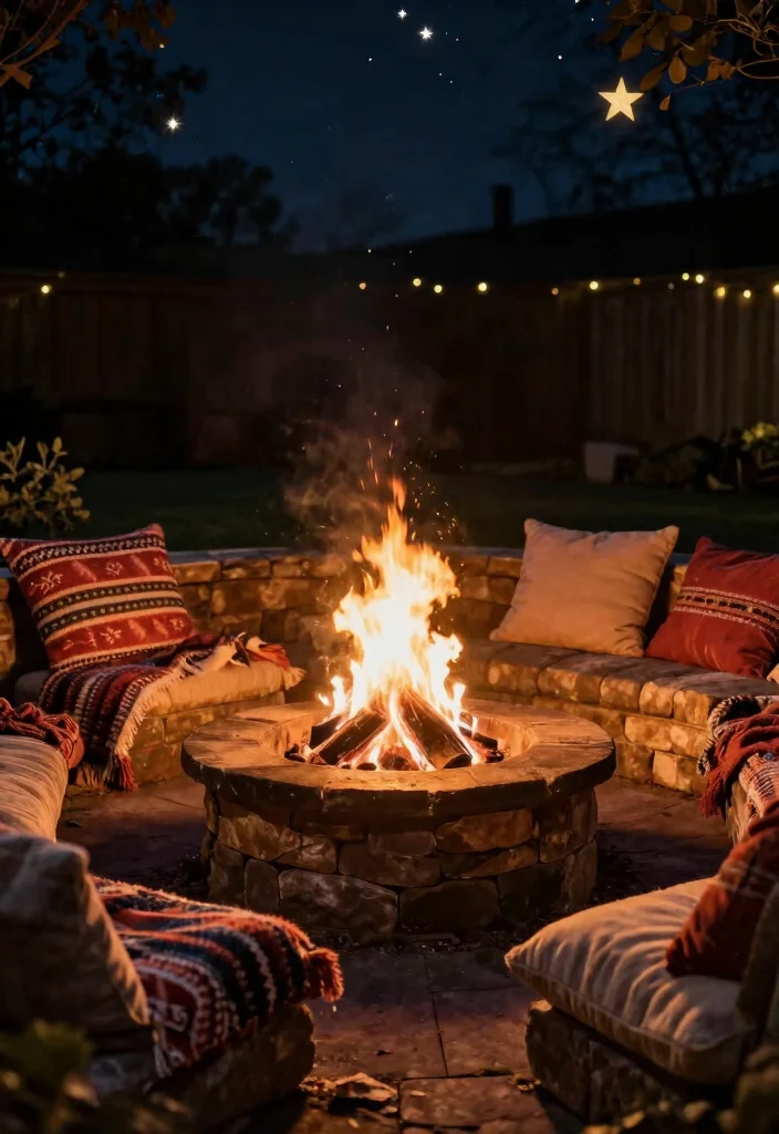 16 DIY Backyard Ideas on a Budget That Still Look Impressive 16 16 DIY Backyard Ideas on a Budget That Still Look Impressive 6. Fire Pit Fun 0