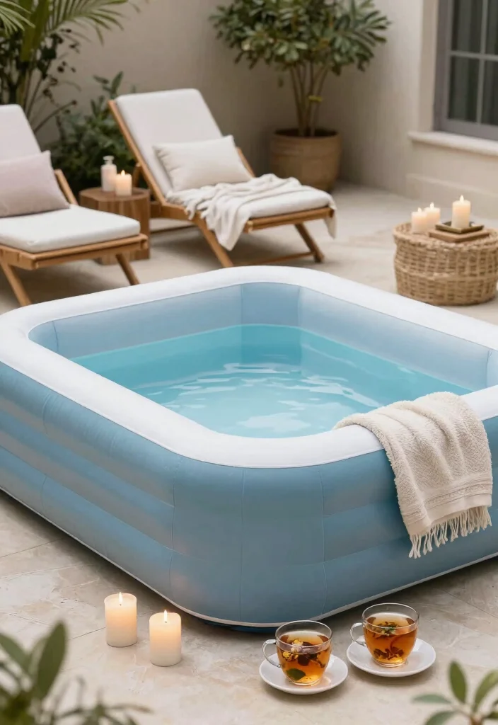 16 Inflatable Pool Backyard Ideas for Easy Summer Fun 56 16 Inflatable Pool Backyard Ideas for Easy Summer Fun 16. Backyard Spa Experience 0