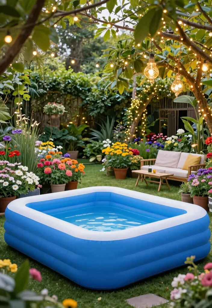 16 Inflatable Pool Backyard Ideas for Easy Summer Fun 8 16 Inflatable Pool Backyard Ideas for Easy Summer Fun 8. Garden Wonderland 0