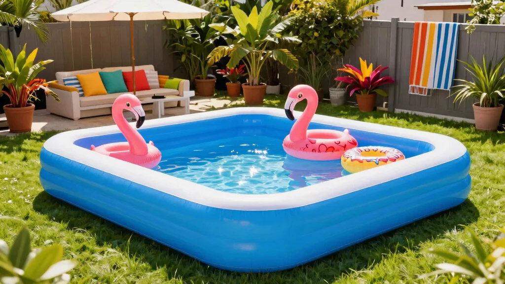 16 Inflatable Pool Backyard Ideas for Easy Summer Fun
