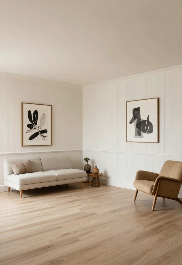 16 Low Ceiling Basement Ideas That Still Feel Open 16. Use Wall Treatments 0
