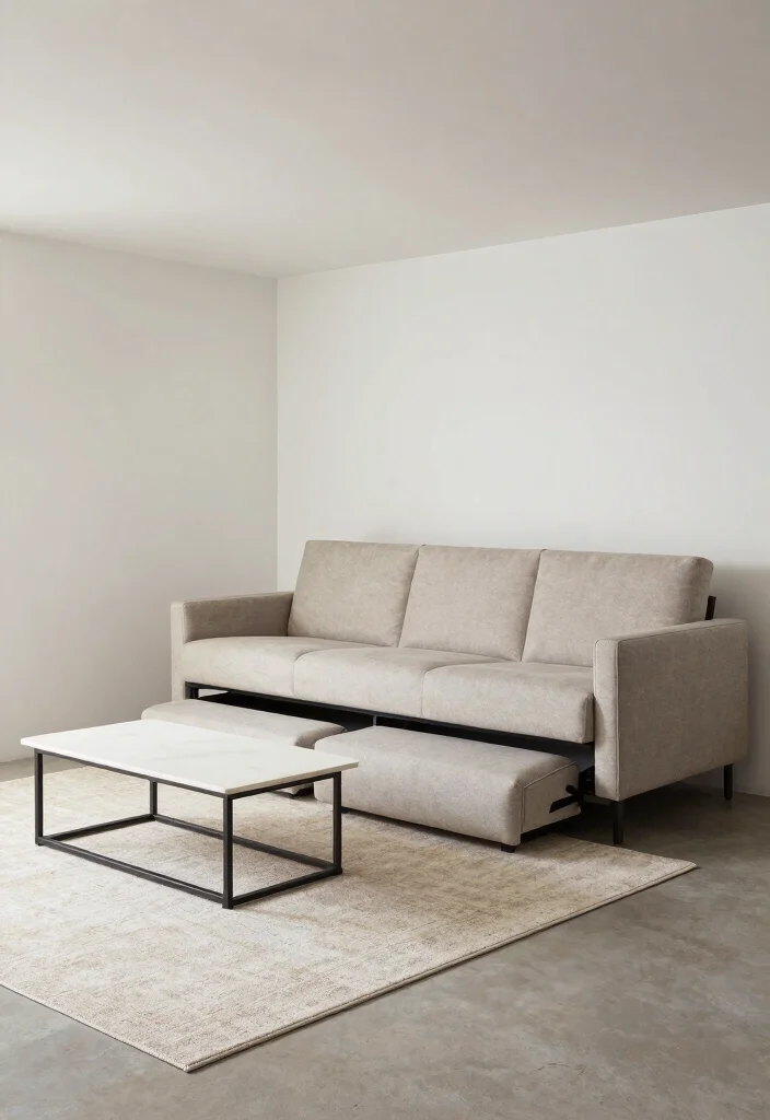 16 Low Ceiling Basement Ideas That Still Feel Open 3. Use Multi Functional Furniture 0