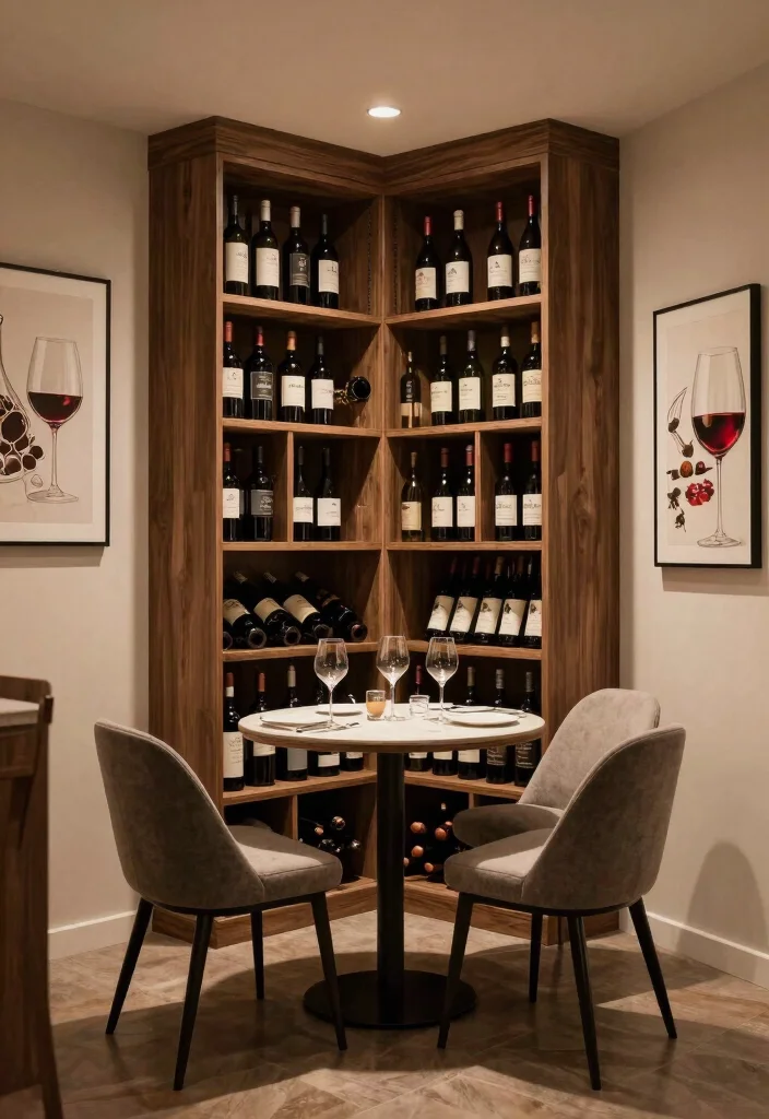 16 Small Basement Layout Ideas for Better Space Planning 16. Wine Cellar Corner 0