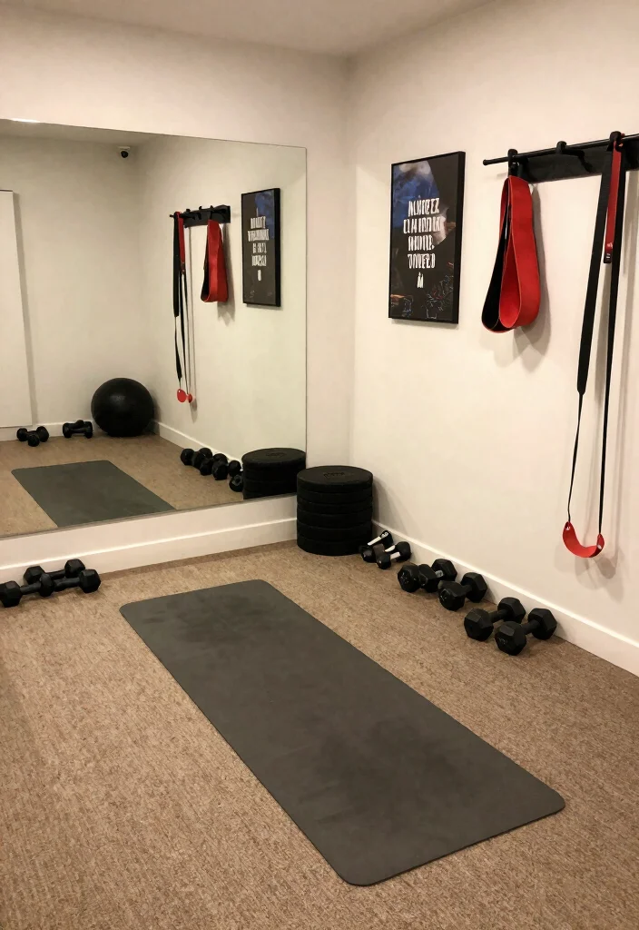 16 Small Basement Layout Ideas for Better Space Planning 7. Functional Gym Space 0